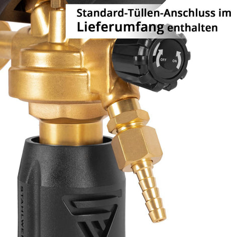 STAHLWERK Druckminderer ST-300 Pro Messing W21,8 x 1/14″ für Argon CO2 Mischgas