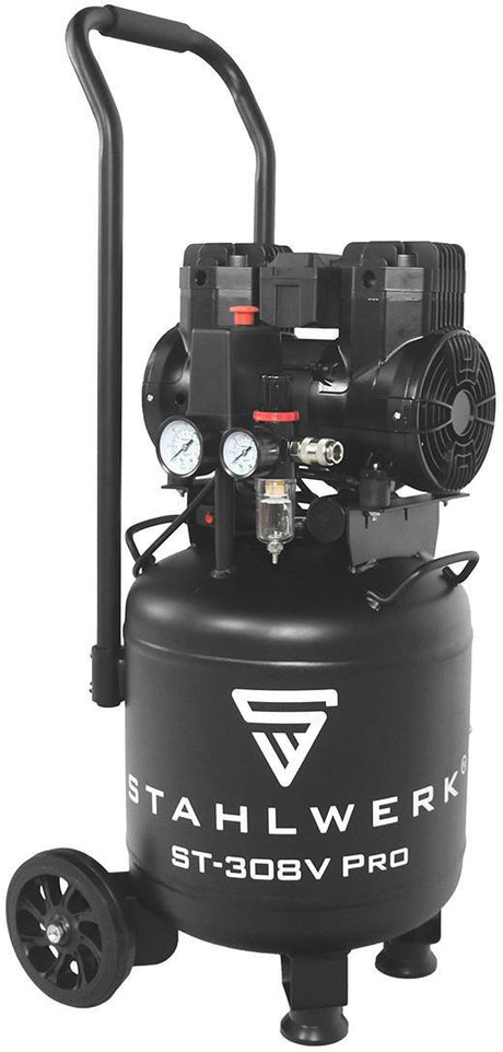 STAHLWERK Kompressor ST-308V Pro 250 l/min 8 bar 30 l ölfrei leise