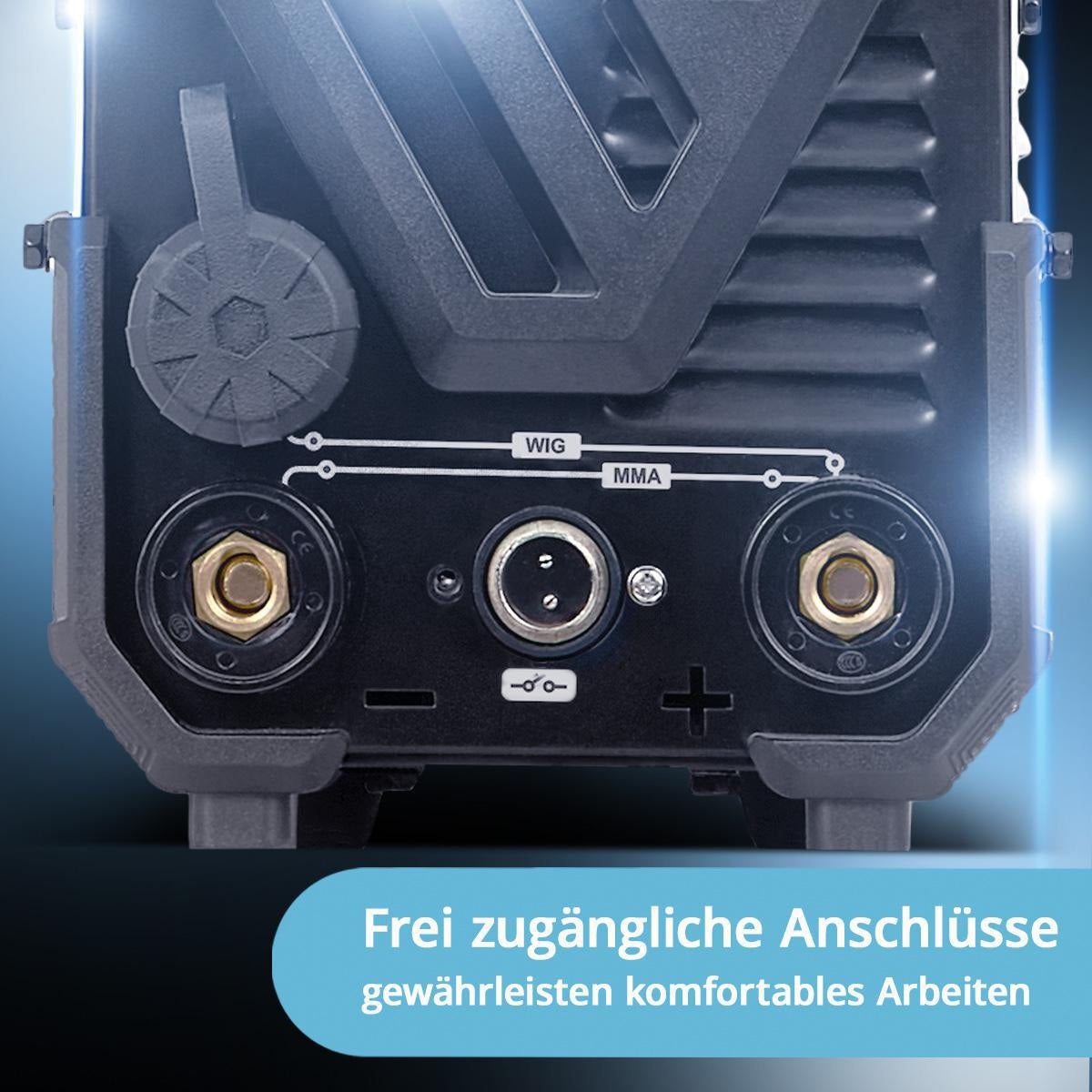 STAHLWERK DC WIG 200 ST TIG-Schweißanlage mit Zubehör – 200 A, IGBT, 2-in-1 WIG/MMA