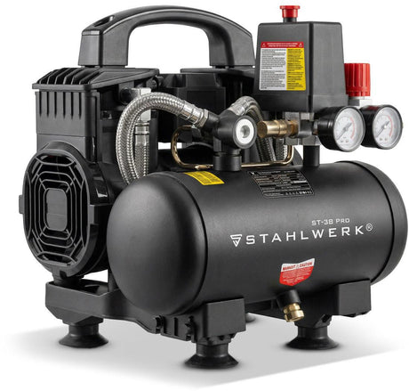 STAHLWERK Kompressor ST-38 Pro 190 l/min 8 bar 3 l ölfrei Brushless