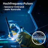 STAHLWERK Inverterschweißgerät AC/DC WIG 200 Puls Pro | 5-200 A mit Zubehör