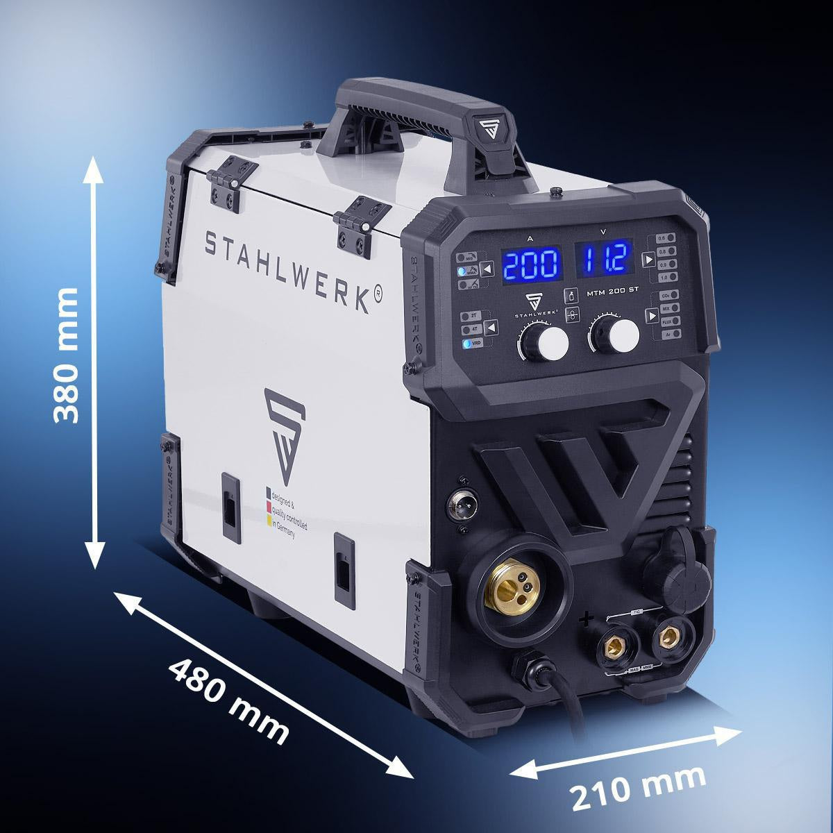 STAHLWERK MTM-200 ST Inverterschweißgerät – 3-in-1 Multiprozess 200 A MIG/MAG/WIG/MMA