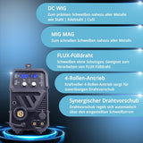 STAHLWERK MTM-200 ST Inverterschweißgerät – 3-in-1 Multiprozess 200 A MIG/MAG/WIG/MMA