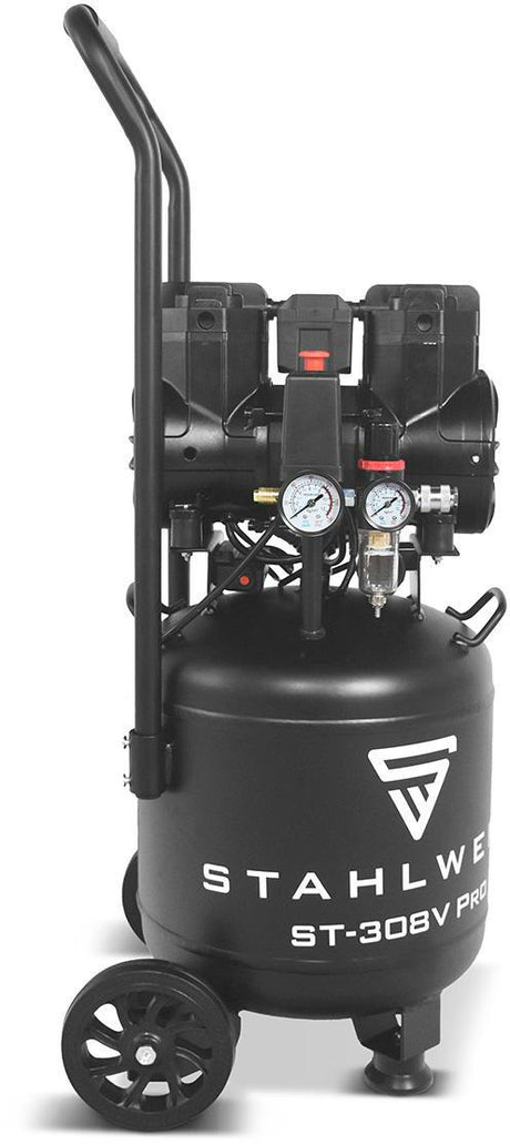 STAHLWERK Kompressor ST-308V Pro 250 l/min 8 bar 30 l ölfrei leise