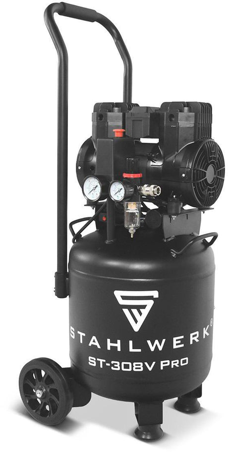 STAHLWERK Kompressor ST-308V Pro 250 l/min 8 bar 30 l ölfrei leise
