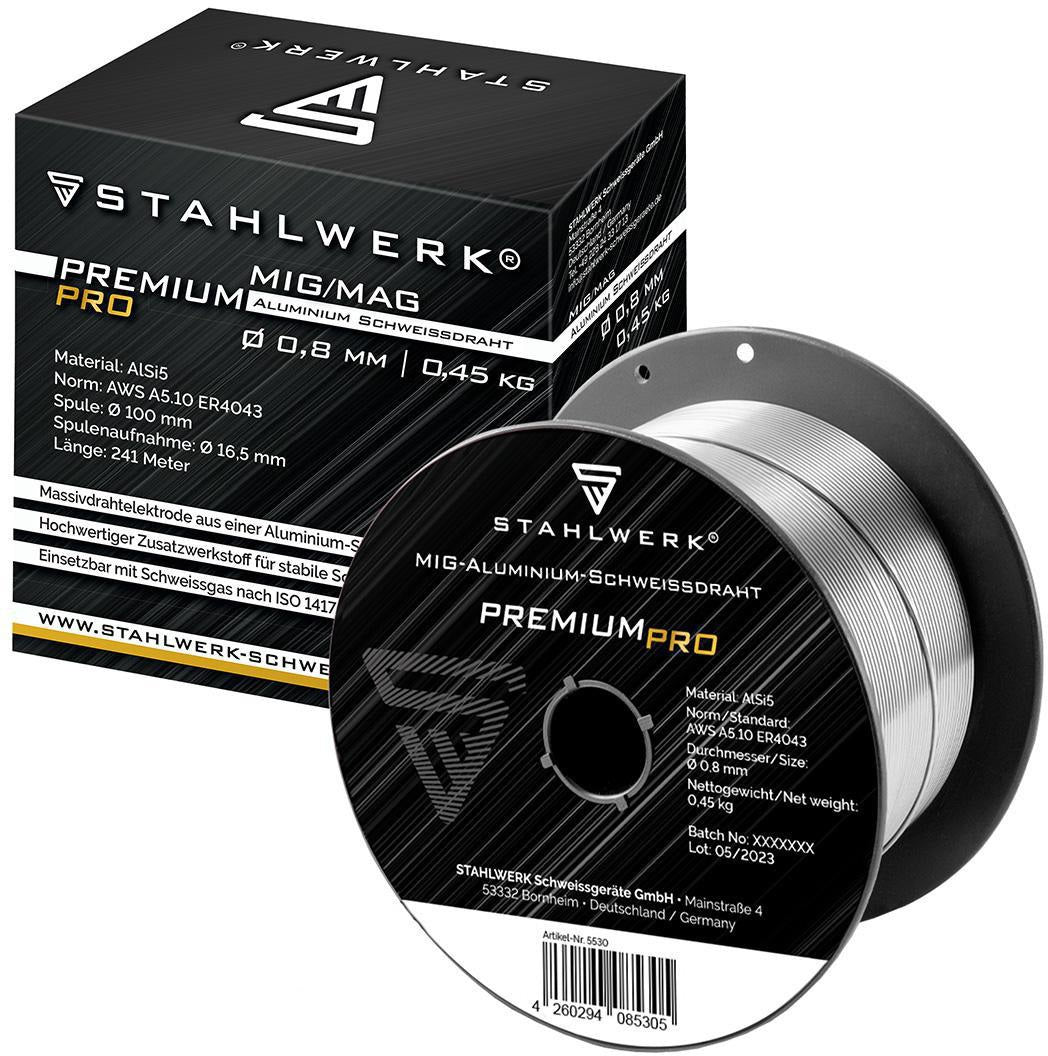 STAHLWERK Alu Schweißdraht ER4043 (AlSi5) 1,0 mm 0,45 kg – MIG MAG Universaldraht