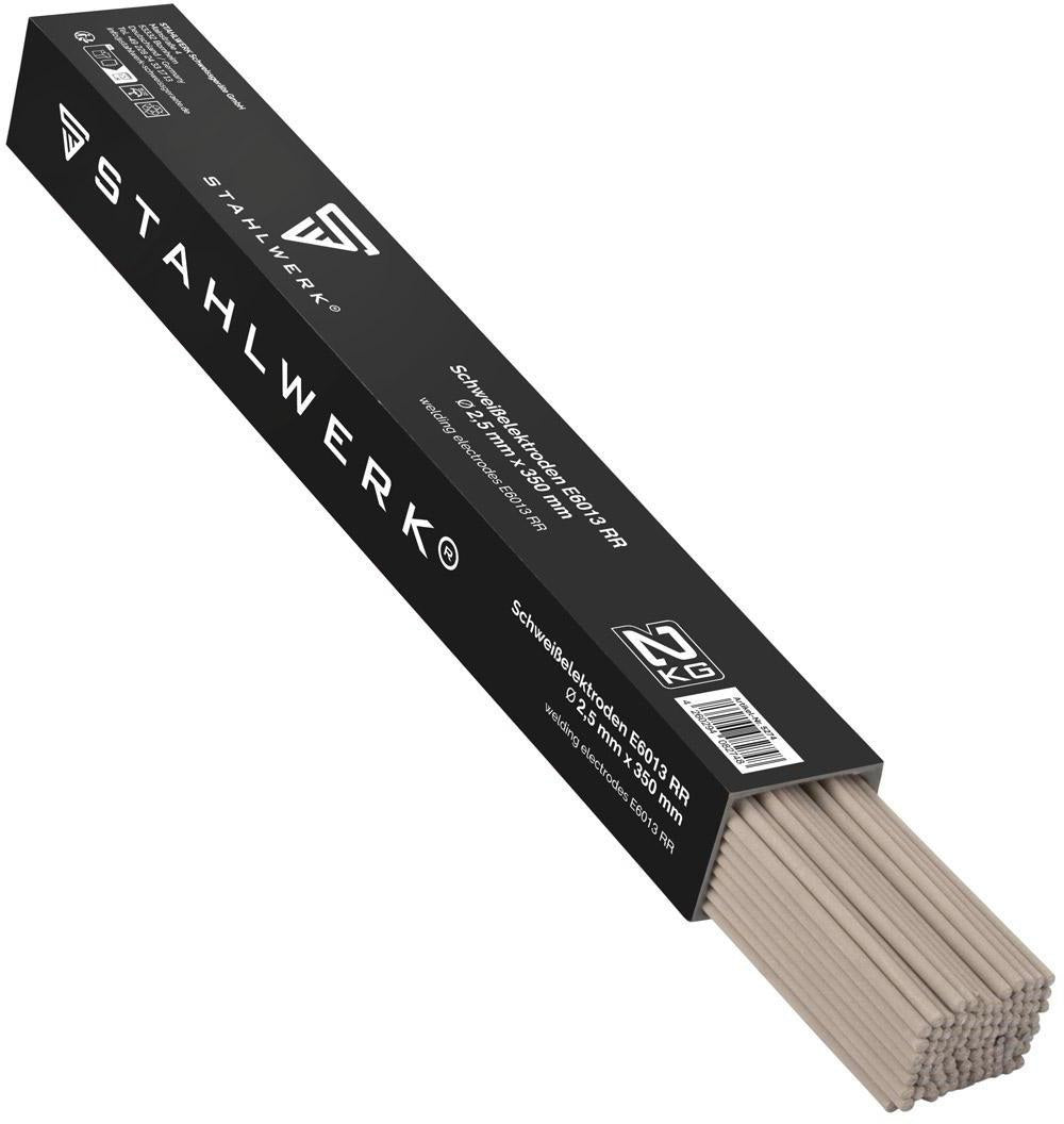 STAHLWERK Stabelektroden AWS E6013RR 2x300mm 2kg – Dick rutilumhüllt für Stahl-, Kessel- und Schiffbau
