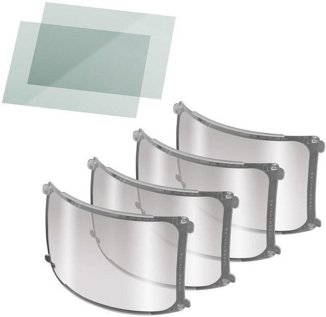 STAHLWERK Vorsatzscheiben-Set für BULLET Schweißhelm – 6er Set aus Polycarbonat