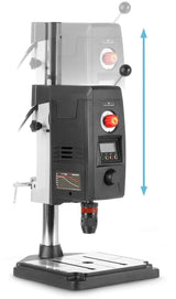 STAHLWERK MBD-800 ST Tischbohrmaschine – 800 W, Digitaldrehzahl, Lasermarkierung