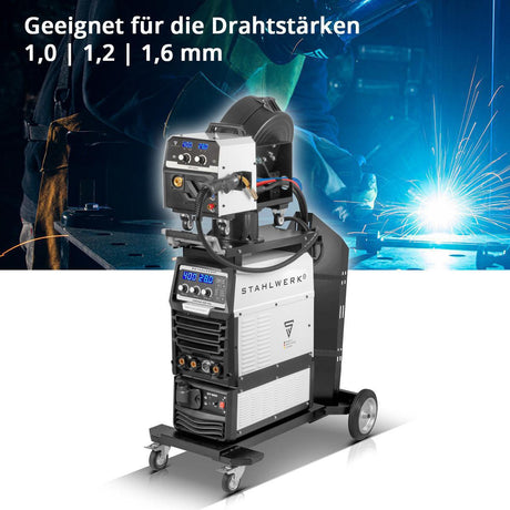 STAHLWERK MIG MAG 400 Pro Inverterschweißgerät – 400 A, Wasserkühlung, vollsynergisch