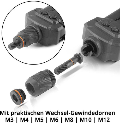 STAHLWERK Blindnietenzangen-Set NZ-16 ST mit 70 Nietmuttern und Transportkoffer