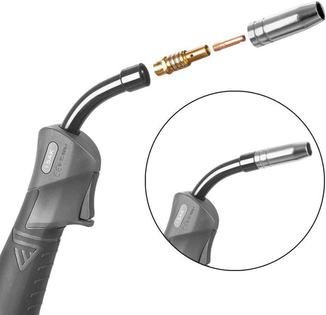 STAHLWERK Verschleißteile-Set 28-teilig für AK15/MB15 AK14/MB14 – MIG MAG Schweißbrenner Zubehör