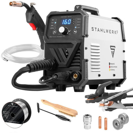 STAHLWERK MIG MAG 160 M Schutzgasschweißgerät – 160 A, 230 V, IGBT, 4-in-1 Inverter