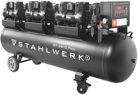 STAHLWERK Kompressor ST-2810 Pro – 1500 l/min, 10 bar, 280 l, ölfrei