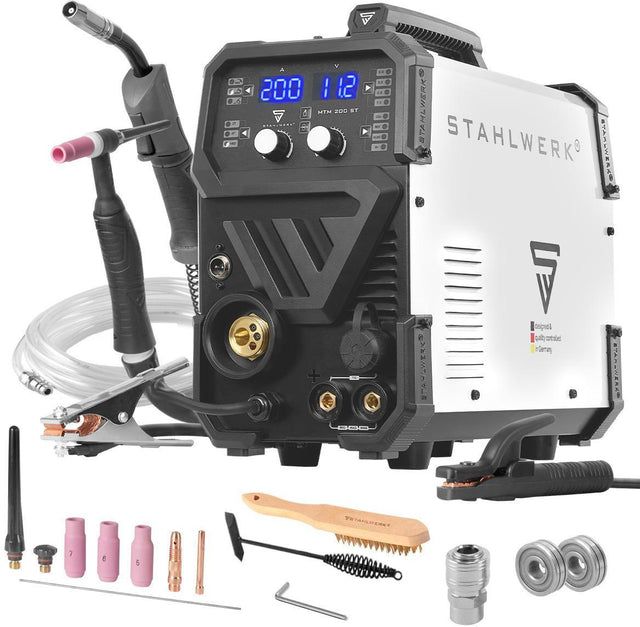STAHLWERK MTM-200 ST Inverterschweißgerät – 3-in-1 Multiprozess 200 A MIG/MAG/WIG/MMA