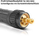 STAHLWERK AK15 · MB15 Schweißbrenner mit 3 m Schlauchpaket – 200 A, gasgekühlt, Eurozentralanschluss