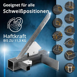 STAHLWERK Magnet-Schweißwinkel 9 & 25 lbs – 6-teiliges Set mit 45°, 90° und 135°