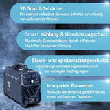 STAHLWERK Plasmaschneider CUT 50 Pro Digital – 50 A, 20 mm Baustahl, HF-Pilotzündung, THC-Schnittstelle
