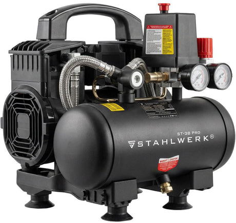 STAHLWERK Kompressor ST-38 Pro 190 l/min 8 bar 3 l ölfrei Brushless