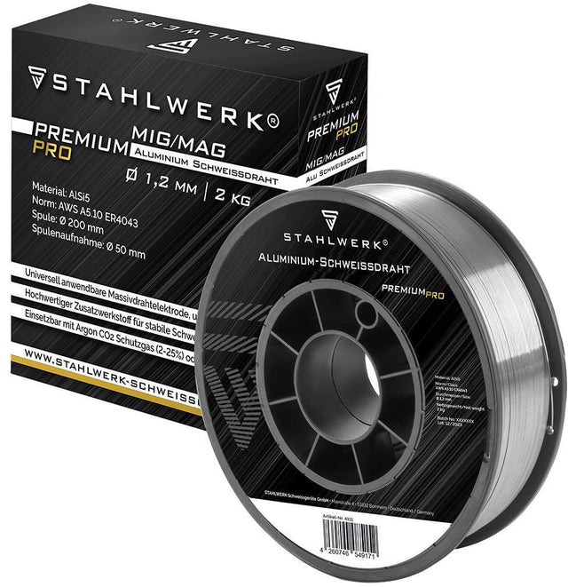 STAHLWERK Aluminium Schweißdraht ER4043 Si5 1,2 mm 2 kg S200/D200