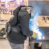 STAHLWERK Automatik-Schweißhelm BOOSTER AIR Frischluftsystem TH3 – 3-in-1 Schutzhelm mit P3-Filter