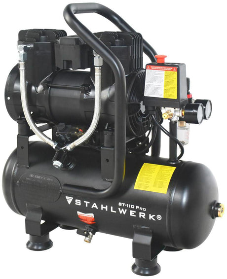 STAHLWERK Kompressor ST-110 Pro 250 l/min 8 bar 12 l ölfrei Brushless