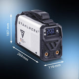STAHLWERK Elektrodenschweißgerät ARC 200 MD Digital 10-200 A mit Zubehör
