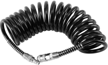 STAHLWERK Druckluftschlauch DS-05 ST 12 mm x 5000 mm Spiralschlauch mit Schnellkupplung