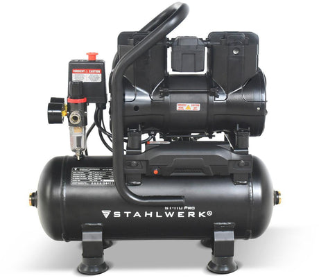 STAHLWERK Kompressor ST-110 Pro 250 l/min 8 bar 12 l ölfrei Brushless