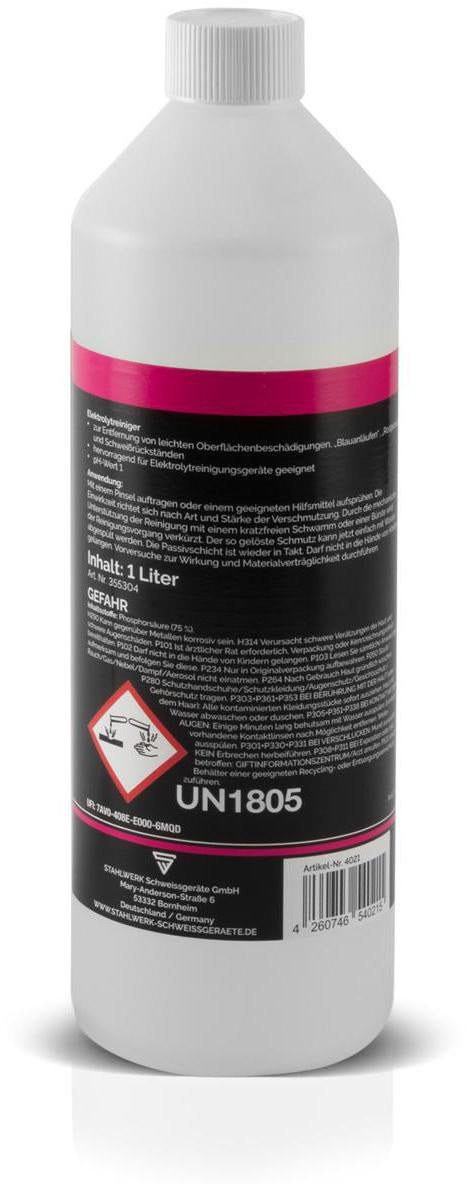 STAHLWERK Elektrolytreiniger 1000 ml – Für saubere Schweißnähte auf Edelstahl