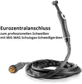 STAHLWERK WIG-Schweißbrenner WP-26 F mit 8m Schlauchpaket – flexibler Brennerkopf