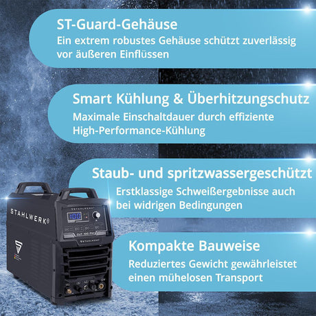 STAHLWERK CUT 100 P Digital Plasmaschneider 100 A mit Zubehör