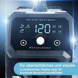 STAHLWERK Fülldrahtschweißgerät Mini FLUX 120 ST Digital mit Zubehör 20-120 A