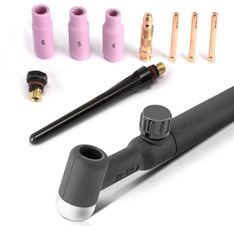 STAHLWERK WP-17V Lift-TIG-Schweißbrenner mit 13 mm Dorn & 4 m Schlauchpaket – für präzises WIG-Schweißen