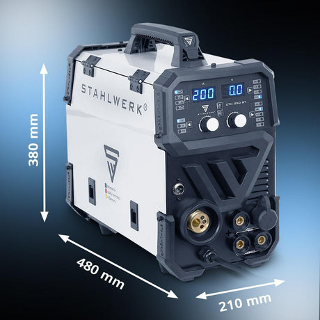 STAHLWERK CTM-250 ST 4-in-1 Kombi-Schweißgerät mit Plasmaschneidfunktion, 200 A Inverter
