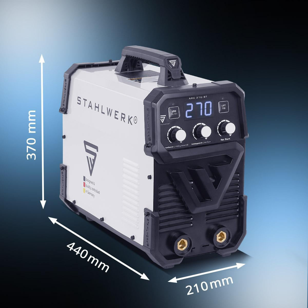 STAHLWERK ARC 270 ST Elektrodenschweißgerät – 270 A, IGBT, MMA/Lift-TIG, 400 V