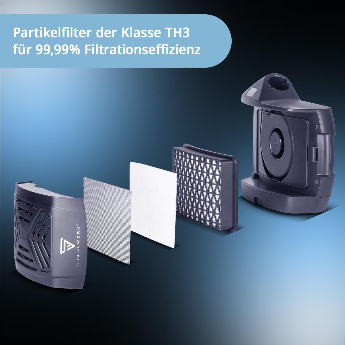 STAHLWERK Automatik-Schweißhelm MASTER AIR mit Frischluftsystem TH3 P R SL