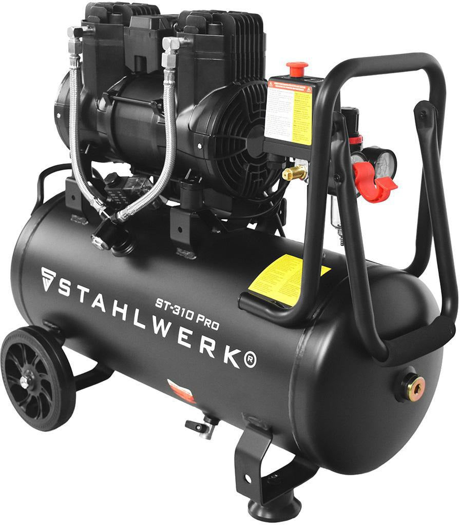 STAHLWERK Kompressor ST-310 Pro – 250 l/min, 8 bar, 30 l, ölfrei & flüsterleise