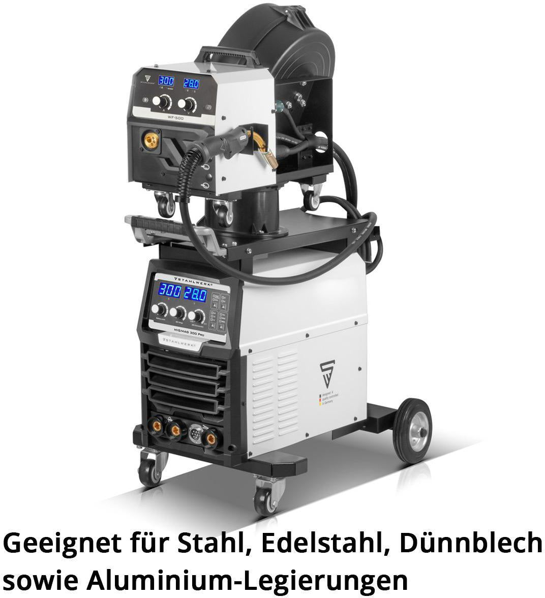 STAHLWERK MIG MAG 300 Pro Inverterschweißgerät 300 A IGBT mit Zubehör 3 m