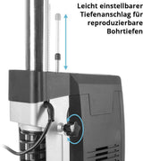 STAHLWERK MBD-800 ST Tischbohrmaschine – 800 W, Digitaldrehzahl, Lasermarkierung