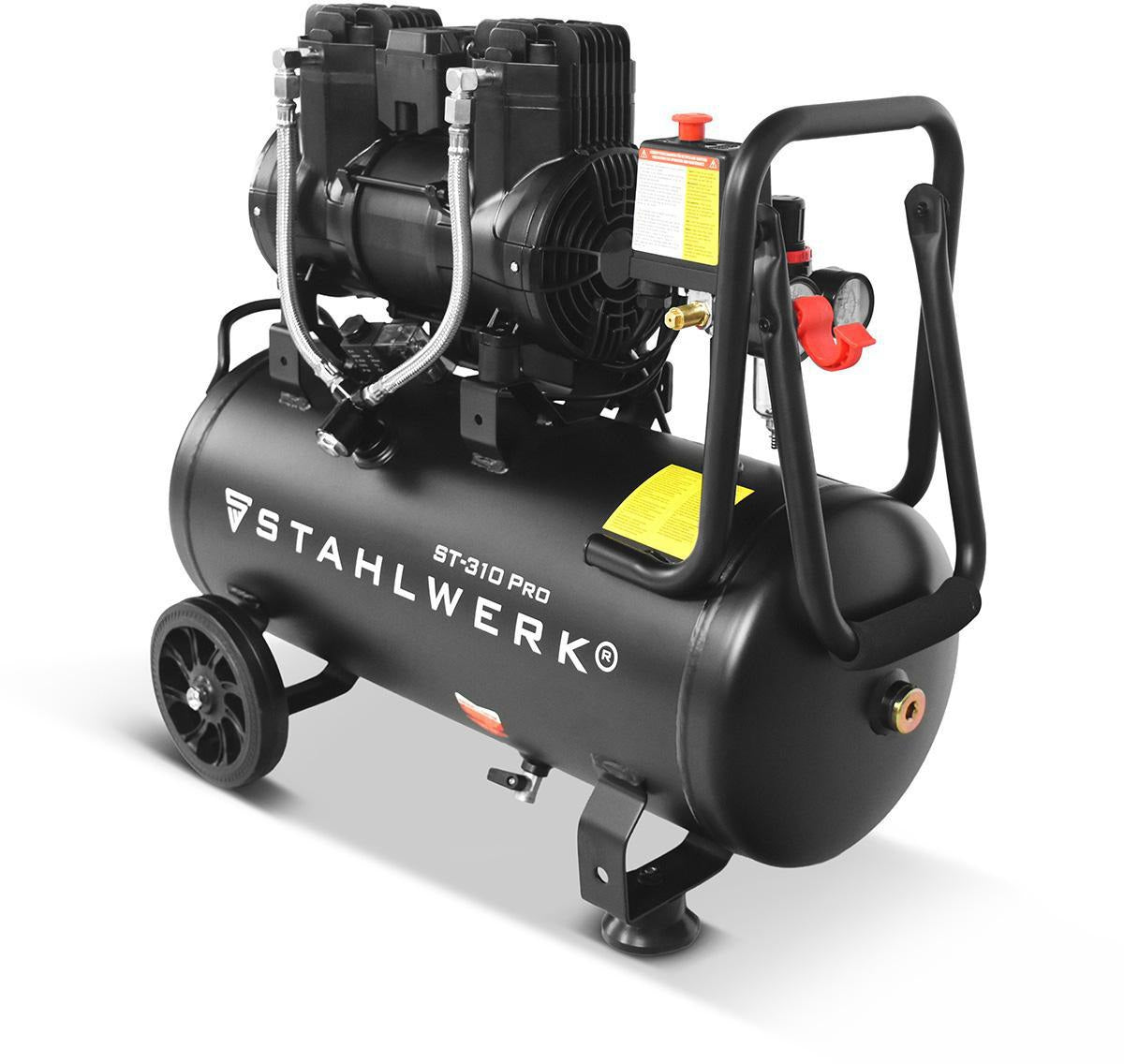 STAHLWERK Kompressor ST-310 Pro – 250 l/min, 8 bar, 30 l, ölfrei & flüsterleise