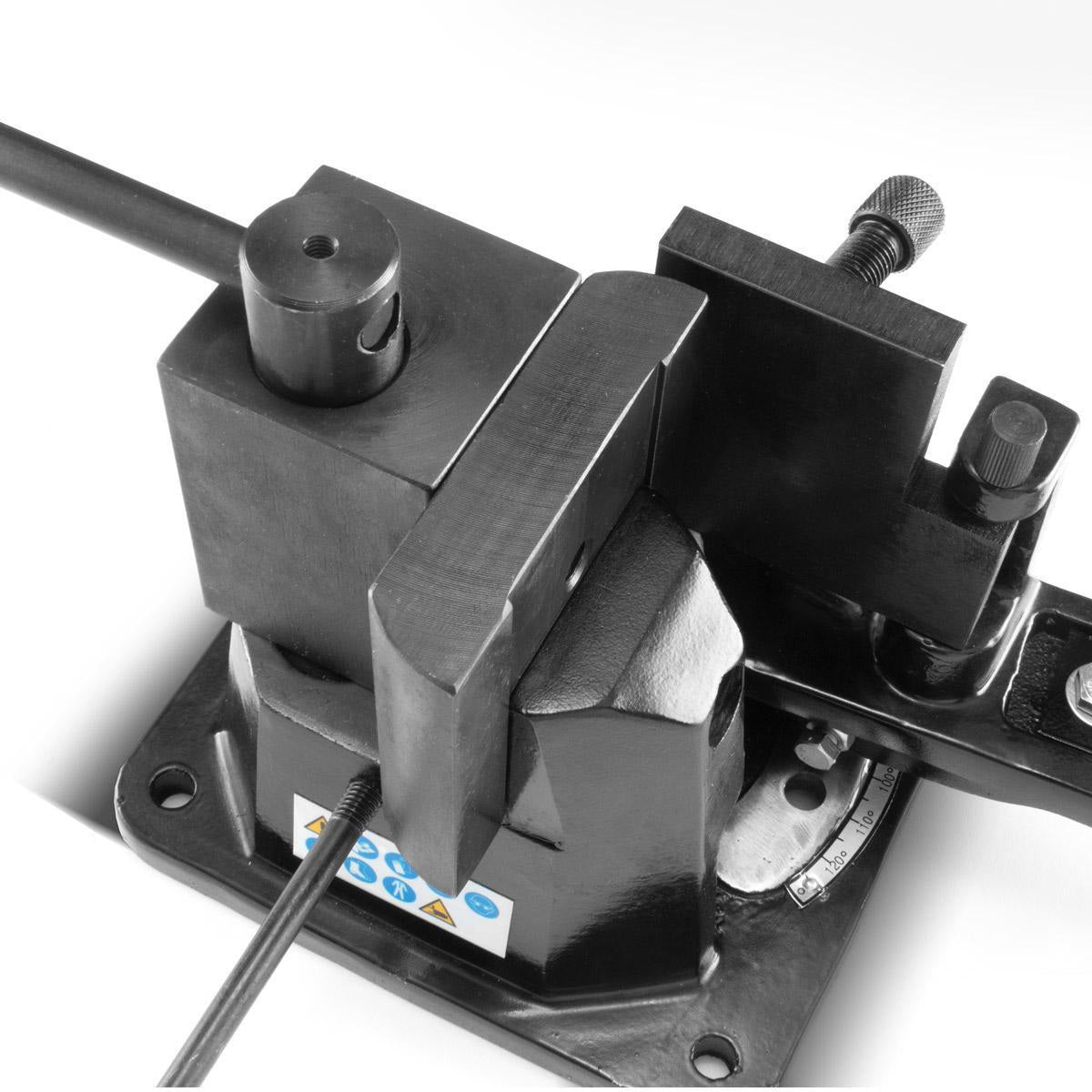 STAHLWERK UB-100 ST Universal Biegemaschine – Biegewinkel bis 120° für Flach-, Vierkant-, Rund- und Winkelstahl
