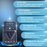 STAHLWERK AC/DC WIG 200 Puls Pro Touch Schutzgasschweißgerät mit MMA-Funktion und Touch-Display