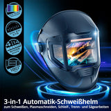 STAHLWERK Automatik-Schweißhelm SPLIT 3-in-1 mit 116 x 81 mm Sichtfeld und True-Colour-Technologie