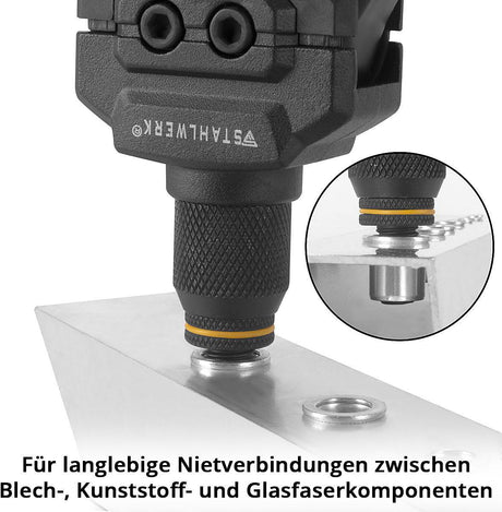 STAHLWERK Blindnietenzangen-Set NZ-16 ST mit 70 Nietmuttern und Transportkoffer