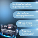 STAHLWERK Kompressor ST-2410 Pro – 1250 l/min, 10 bar, 240 l, ölfrei, leise