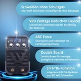 STAHLWERK ARC 270 ST Elektrodenschweißgerät – 270 A, IGBT, MMA/Lift-TIG, 400 V
