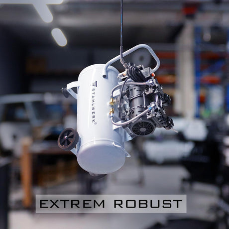 STAHLWERK Druckluftschlauch DS-05 ST 12 mm x 5000 mm Spiralschlauch mit Schnellkupplung