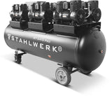 STAHLWERK Kompressor ST-2410 Pro – 1250 l/min, 10 bar, 240 l, ölfrei, leise