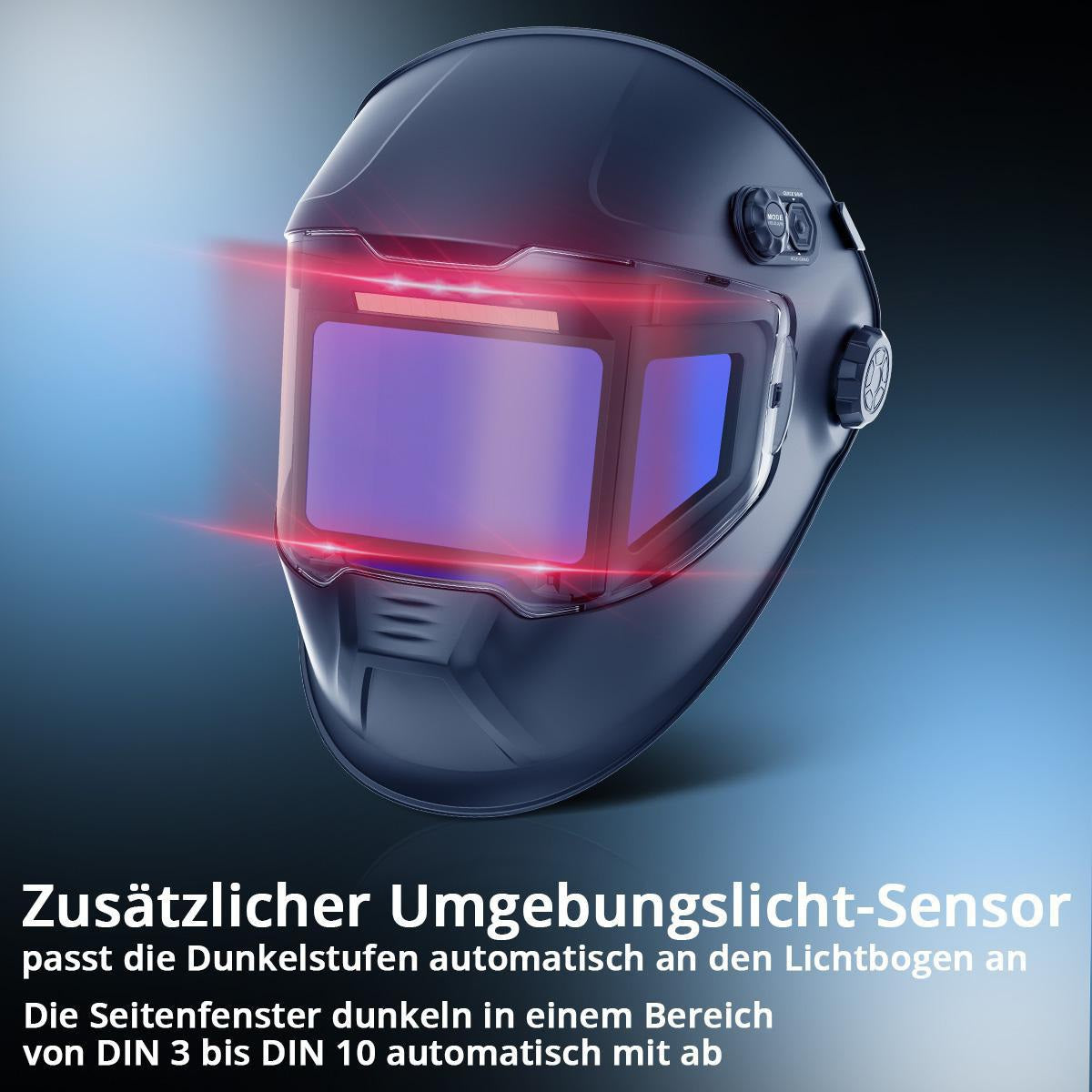 STAHLWERK Automatik-Schweißhelm SPLIT 3-in-1 mit 116 x 81 mm Sichtfeld und True-Colour-Technologie